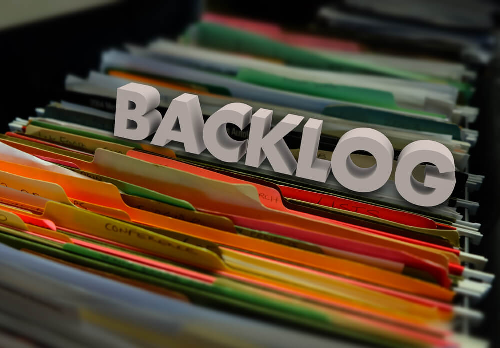 Backlog File Folders Wait Inefficient Bureaucracy